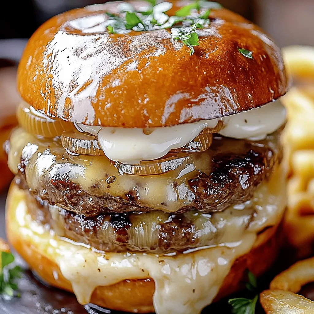 Onion Gruyère Burger