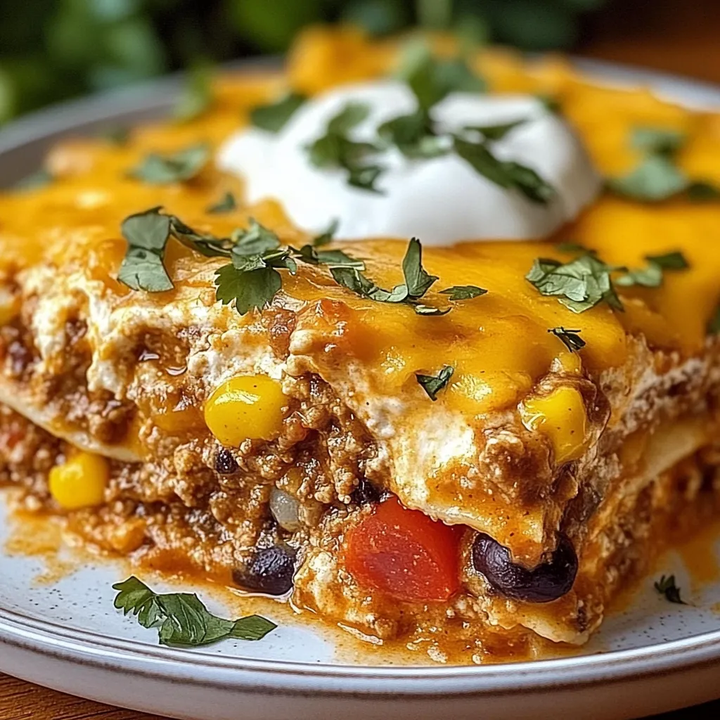 Layered Burrito Dish