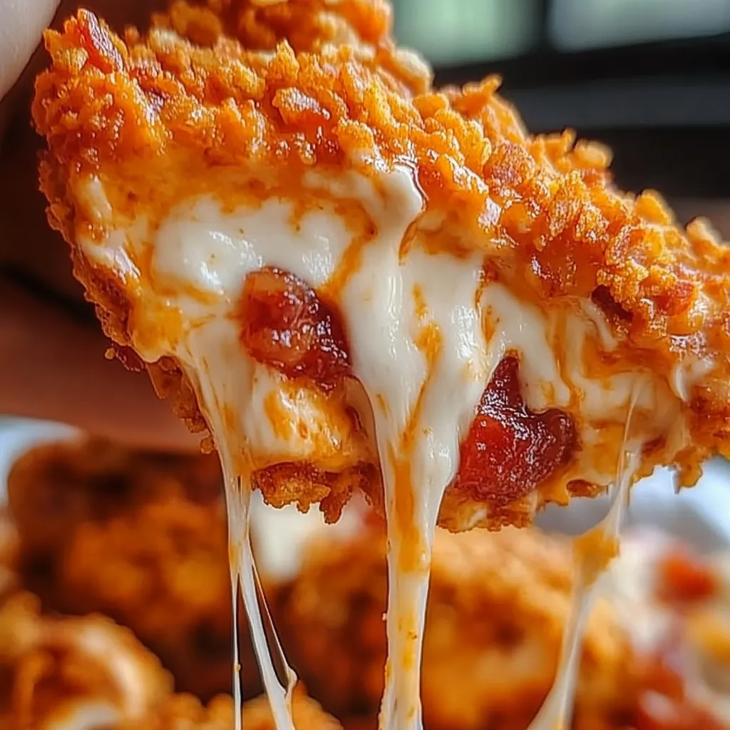 Crispy Doritos Crusted Chicken with Bacon & Cheese