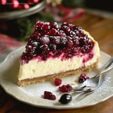 Rich Cranberry Jam Cheesecake
