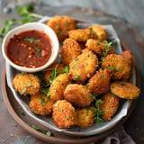 Crispy chickpea nuggets