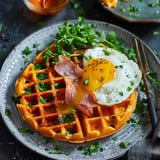 Carrot and cheddar waffles