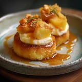 Buttery cookies topped with pineapple and caramel rum - A delightful treat