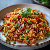 Mexican Rice with Chorizo and Bacon