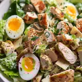 Fresh Caesar Chicken Salad with Light Dressing