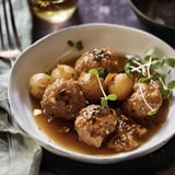Tender pork stew with meatballs