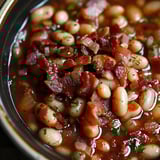 Savory beans with bacon