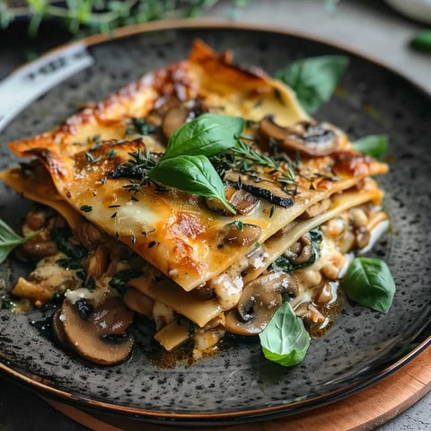 Spinach and Mushroom Lasagna