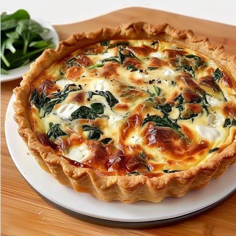 Spinach and Boursin Quiche: Easy and Delicious