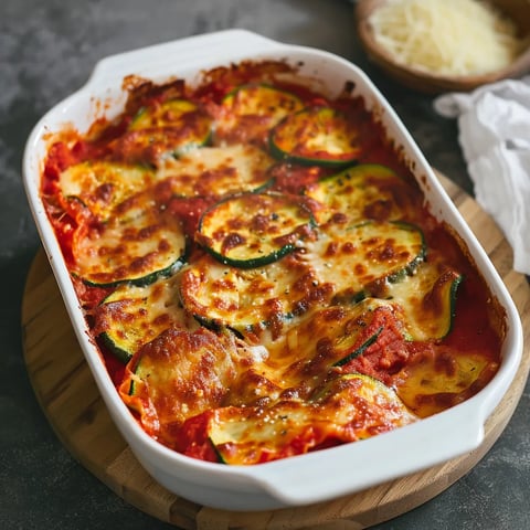 Zucchini-Ricotta Lasagna with Tomato Sauce